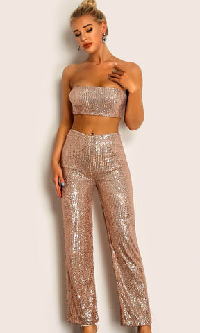 coast sequin top jumpsuit