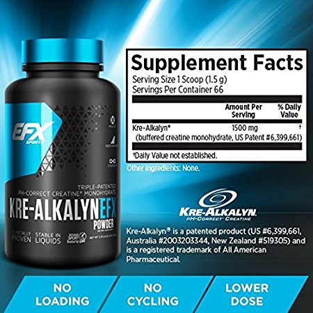 EFX Sports Kre-alkalyn powder, 100 Gram – Any Body Supplements