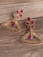 AD rose gold earrings