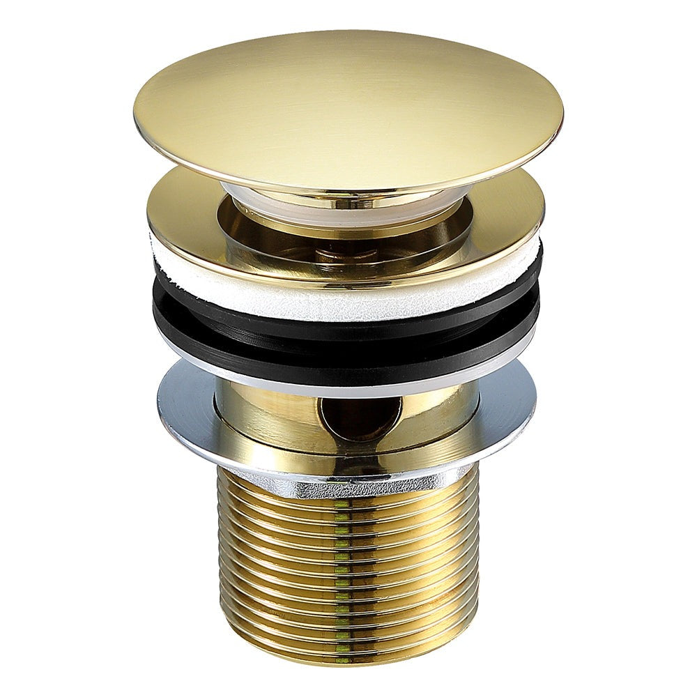Gold Basin Waste - Slotted Brushed Brass