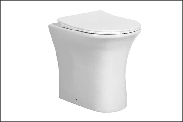 Rimless Back to Wall Toilet with Soft Close UF Seat Cover