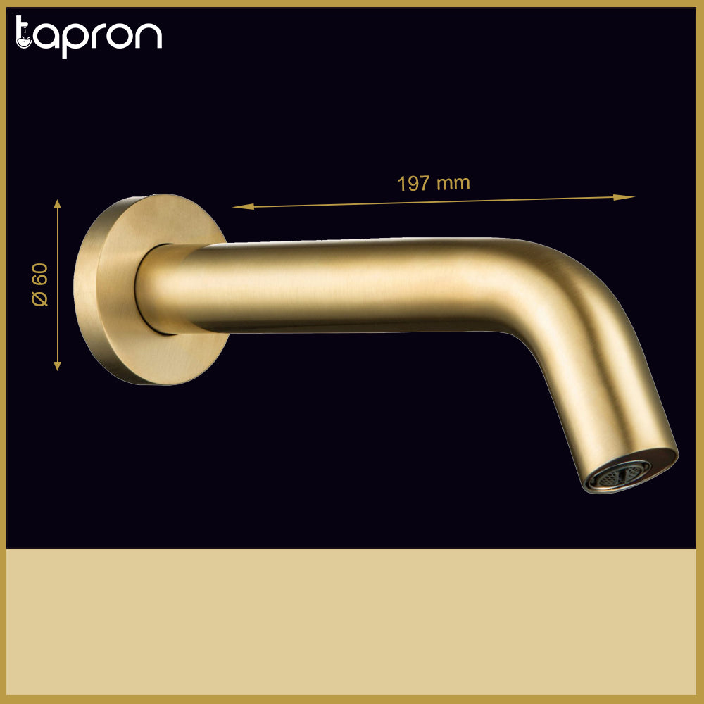 brushed brass tap