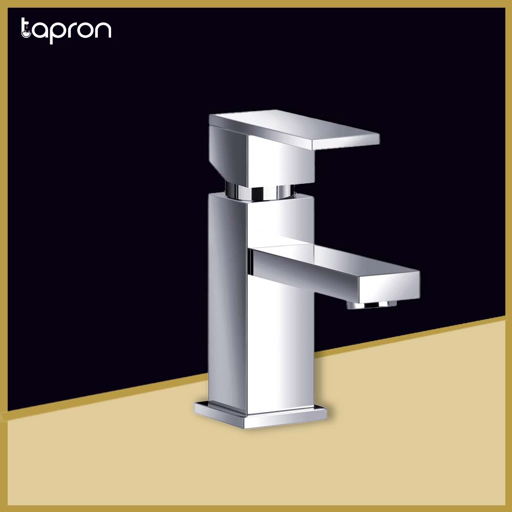 Robinet de lavabo chromé à levier unique-Tapron