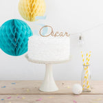 Personalised Name and Age Cake Topper Set - Funky Laser