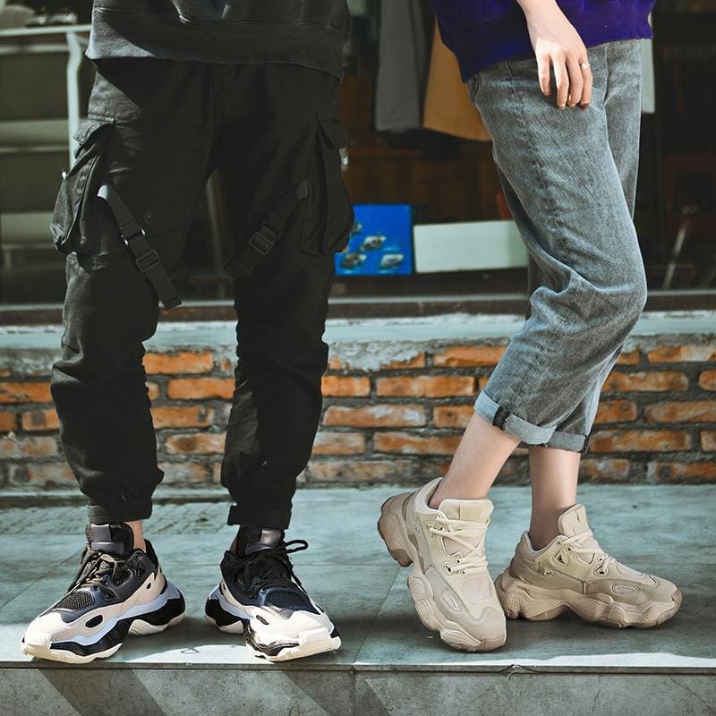 Breathable Platform Chunky Sneakers Men 