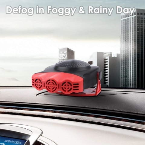 Defrost and defog car heater