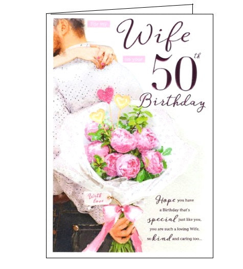 For My Wife On Your 50th Birthday Card Nickery Nook