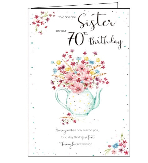 Special Sister on Your 70th Birthday card – Nickery Nook