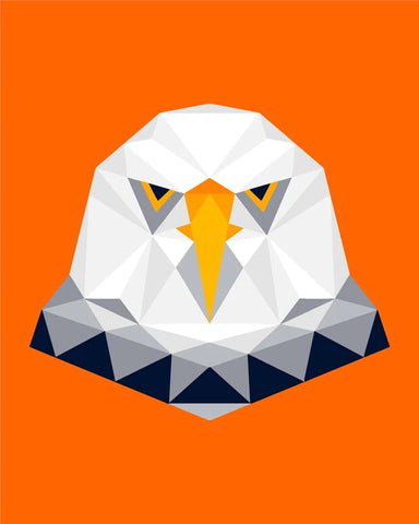 Malen nach Zahlen - Polygon Adler