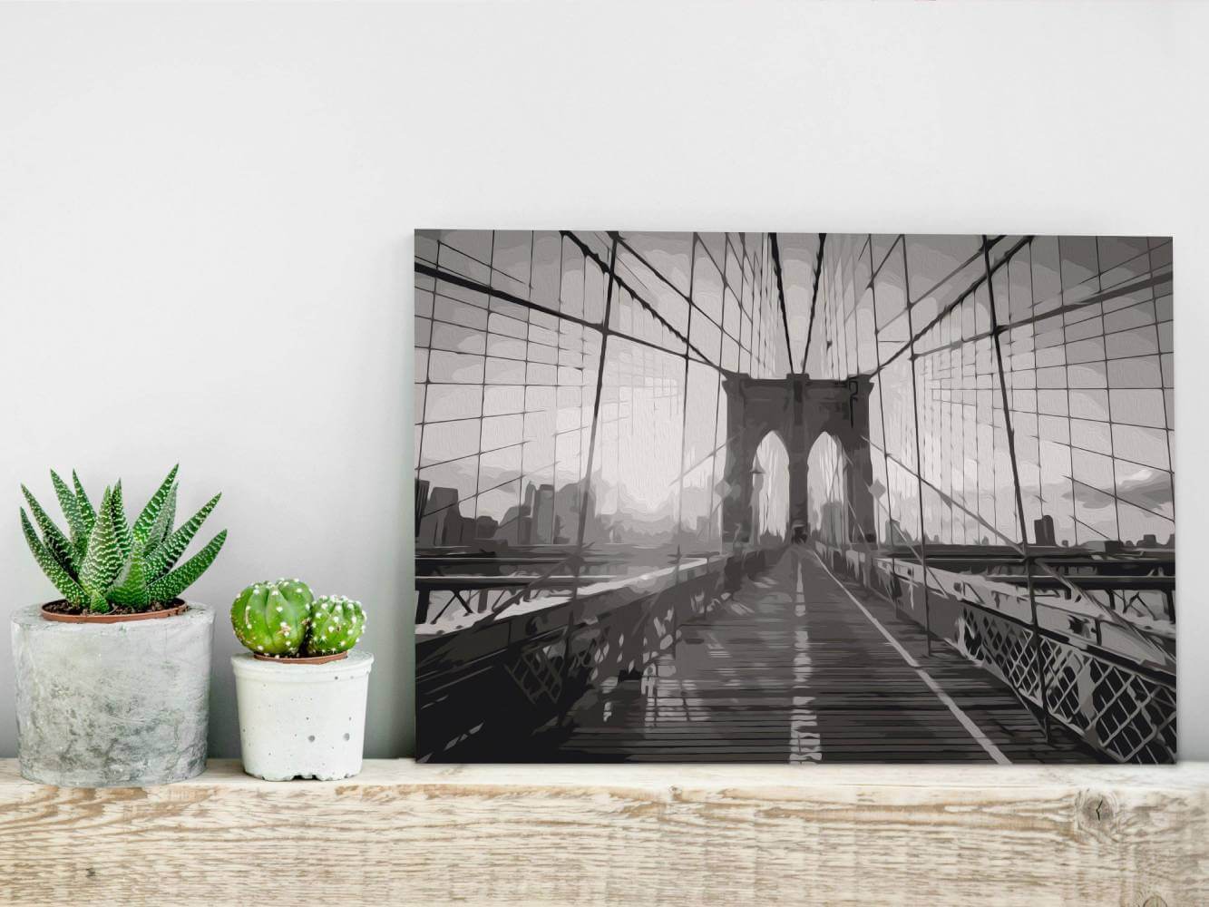 Malen nach Zahlen - New York Bridge – DIY - Malen nach Zahlen