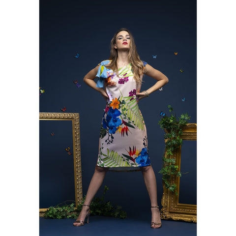 Fashion Nova floral print dress high low fashion USA online boutique