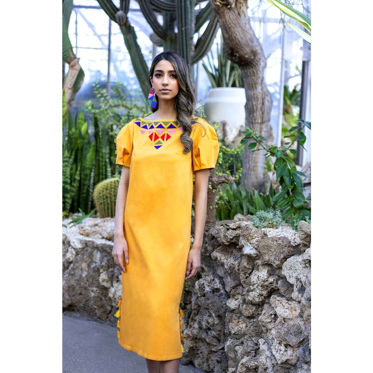 maya yellow dress