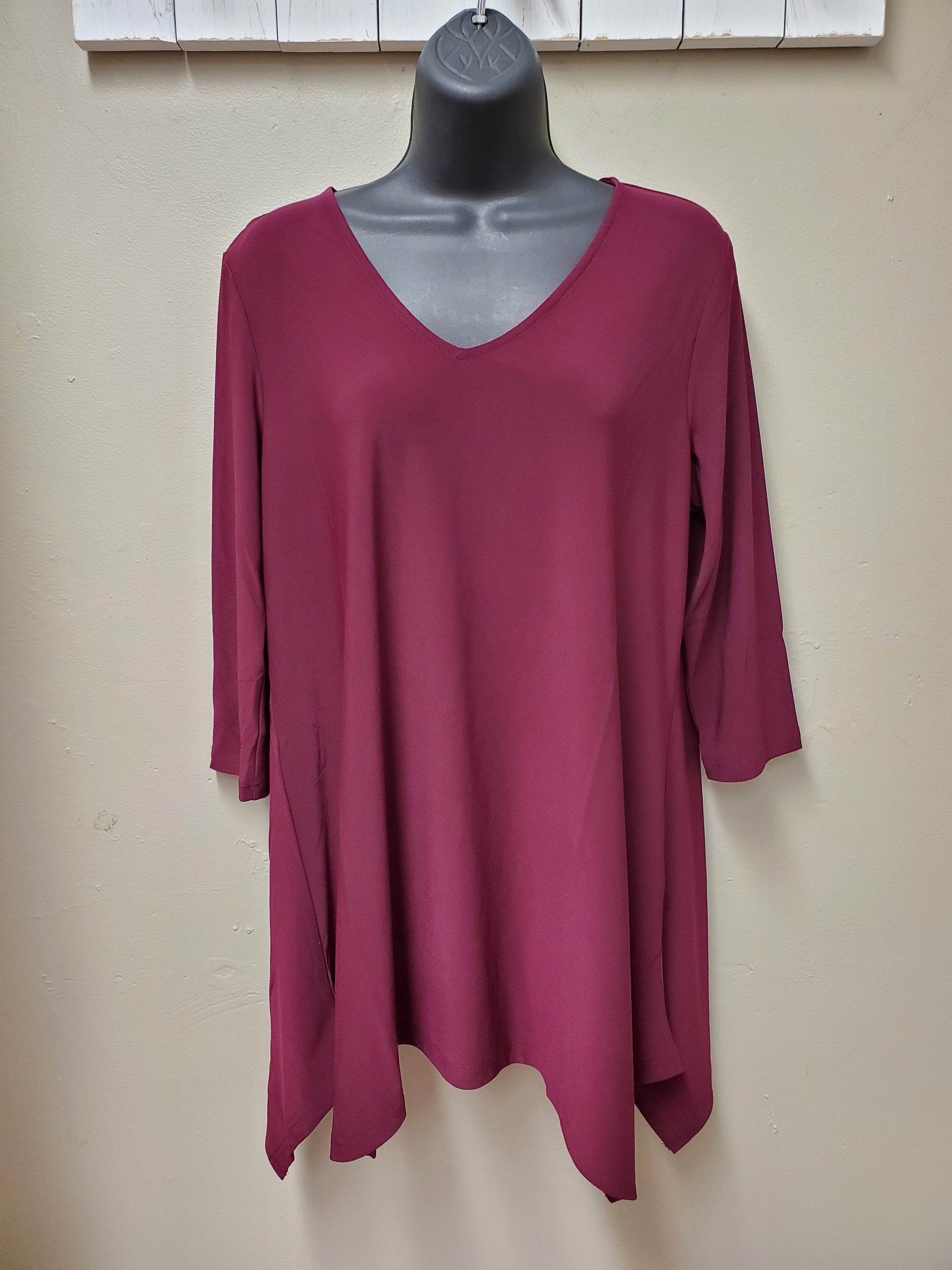 BEST SELLER COLORS - Flattering Fit & Flair Tunic with 3/4 Sleeve - You ...