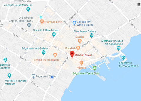 https://www.google.com/maps/place/20+Main+St,+Edgartown,+MA+02539/@41.389245,-70.5150917,17z/data=!3m1!4b1!4m5!3m4!1s0x89e52c3b19cc38ab:0x1f988720aecc3f7e!8m2!3d41.389245!4d-70.512903
