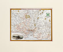 Load image into Gallery viewer, Environs of Plymouth and Devonport - Antique Map by T Moule circa 1834

