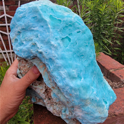 Raw and Natural Blue Aragonite Specimen from Pakistan