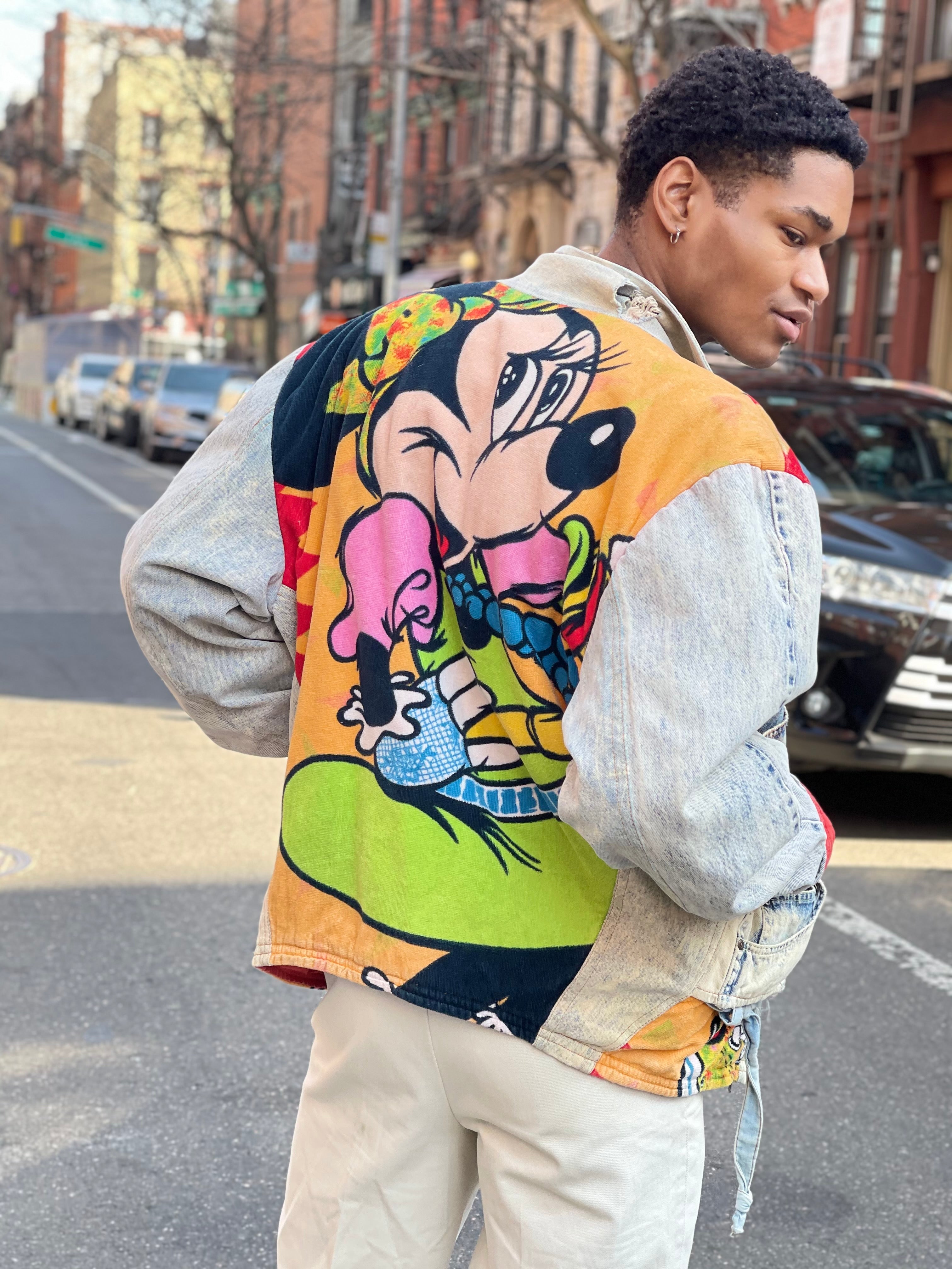 Vintage 80s Patchwork Garfield Cropped Jean Jacket – Spark Pretty