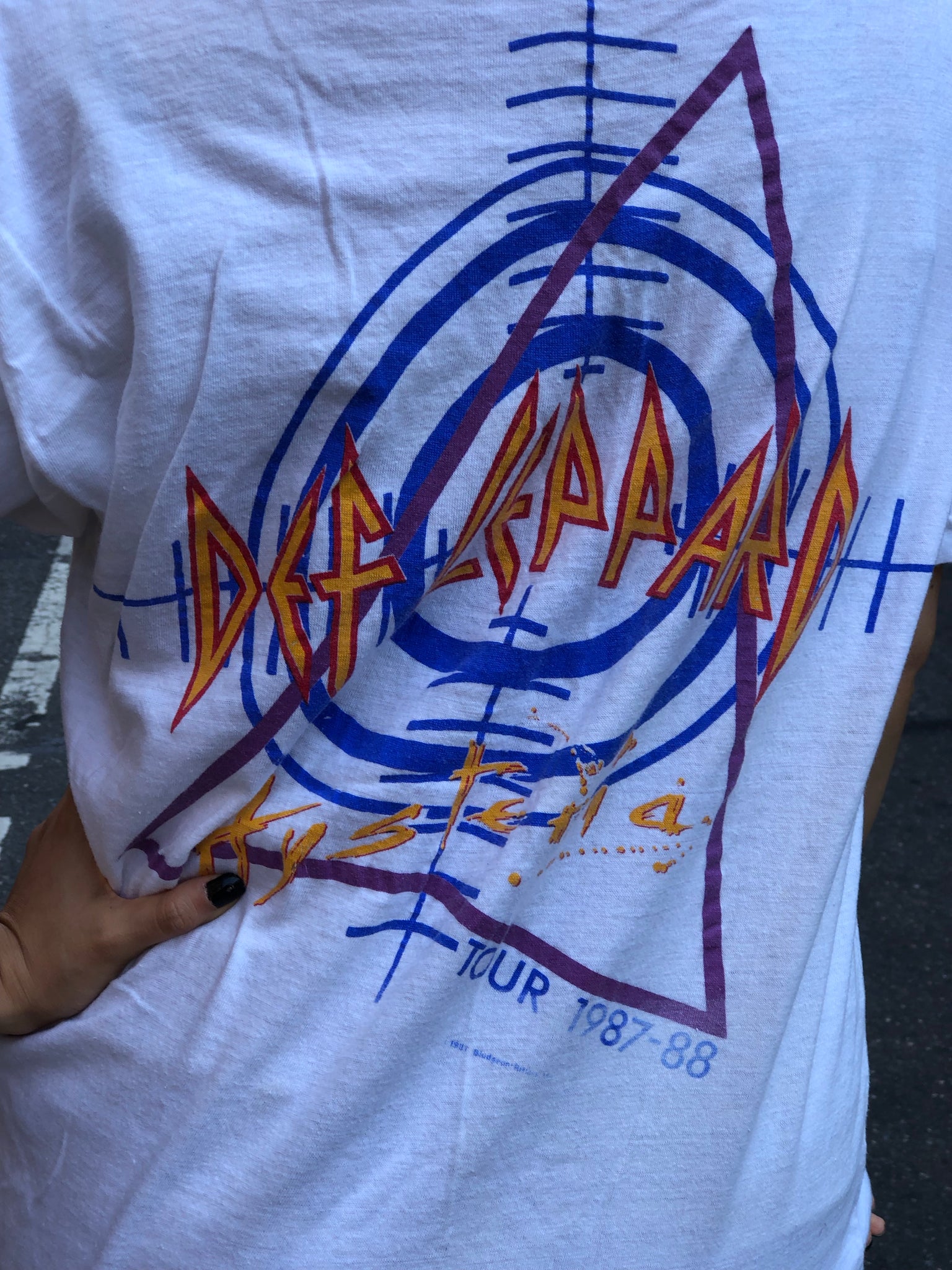 def leppard hysteria t shirt vintage