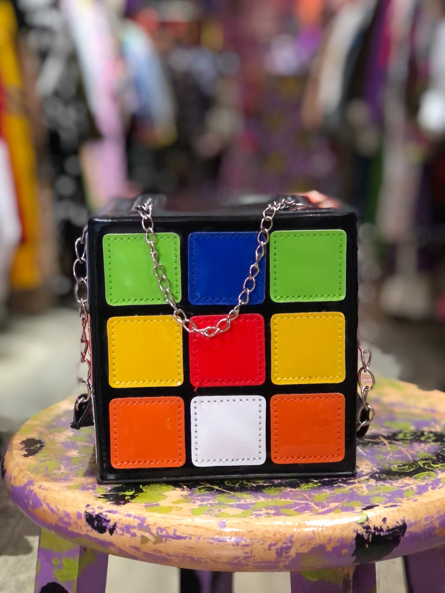 rubix cube purse