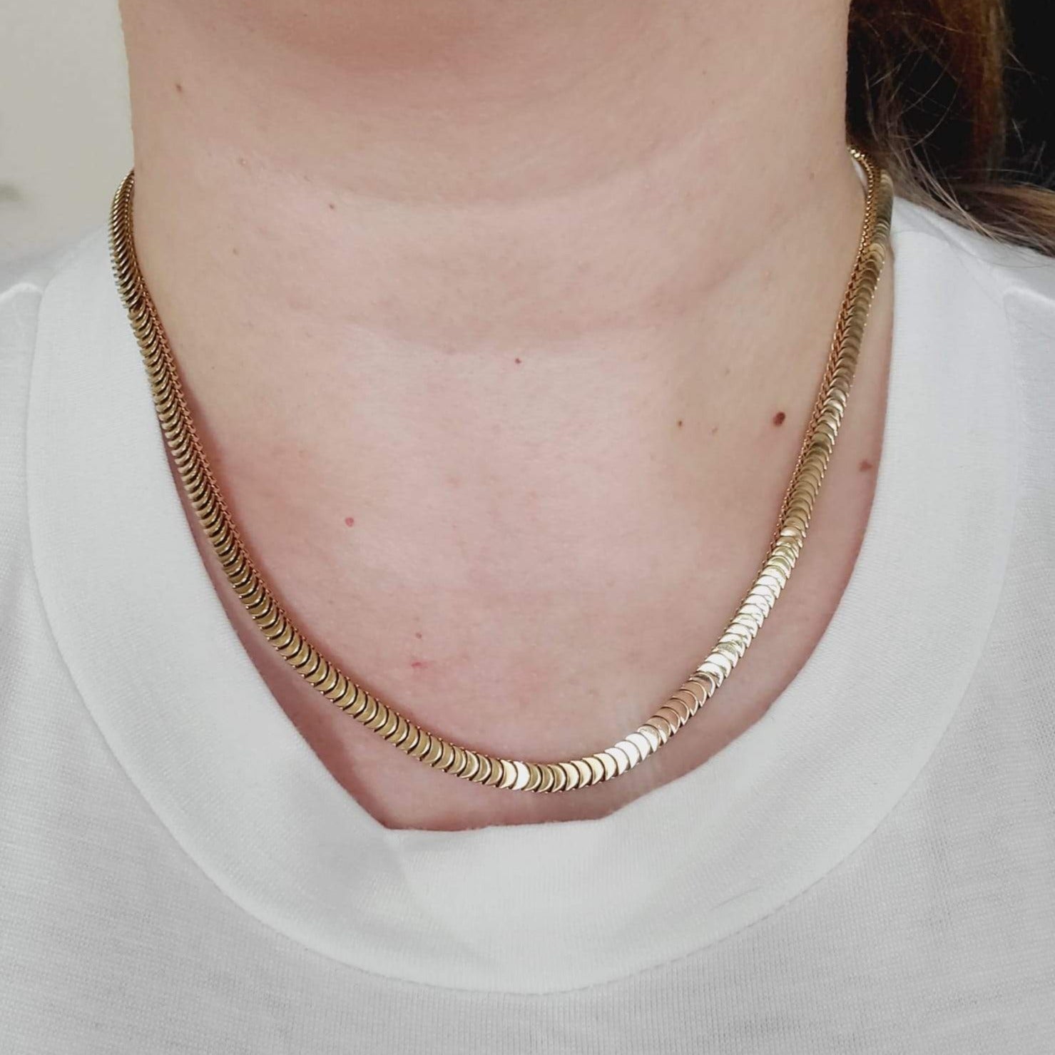 Water Resistant Necklace, Water Resistant Jewelry, Tarnish Free Jewelry, Tarnish Free Necklace, Snake Gold Necklace, Gold Snake Necklace, Hypoallergenic Necklace, Hey Harper Necklace, Ellie Vail Necklace, Missoma Jewelry