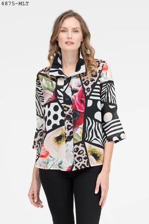 FLOWER PAINTING JKT - sugardaddysboutique