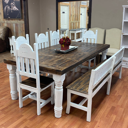 Farmhouse Dining Set – Rustic Furniture Depot