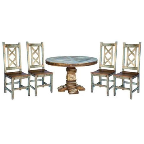 Ponderosa Round Dining Set – Rustic Furniture Depot