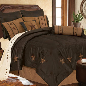 Chocolate Laredo Comforter Set Rustic Furniture Depot