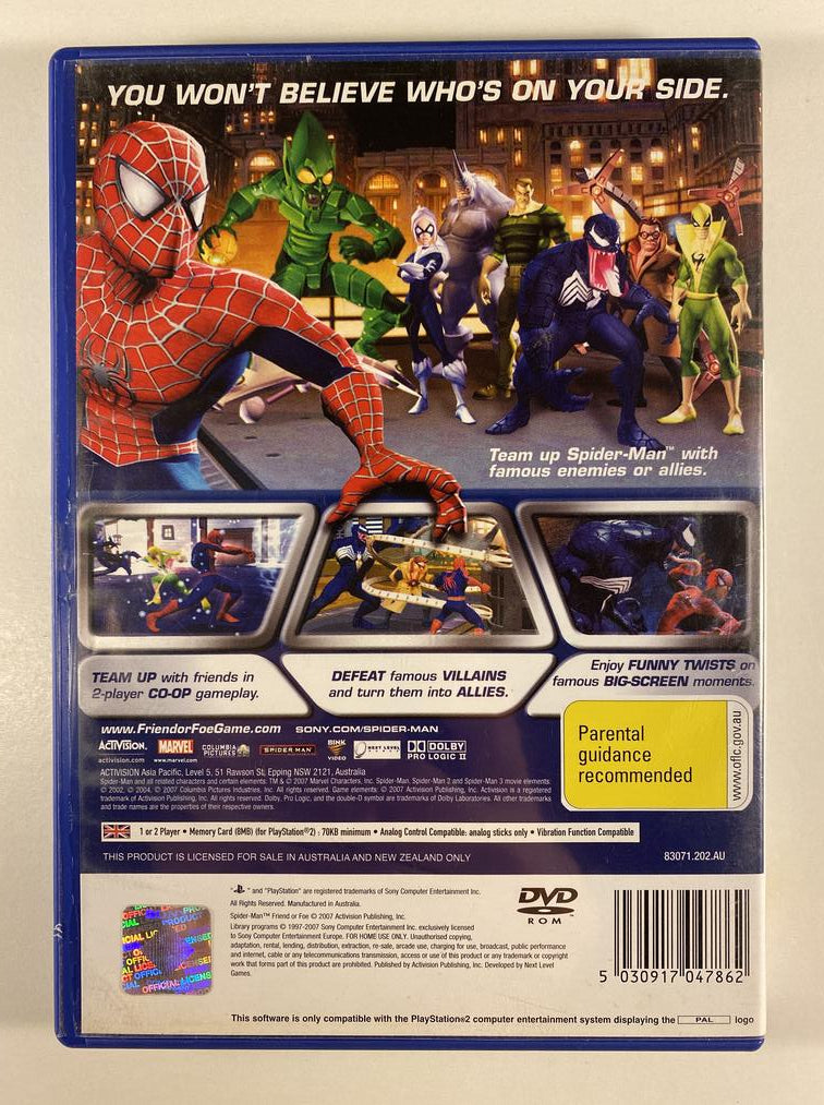 Spider-Man Friend or Foe (Sony PlayStation 2) | GameFleets