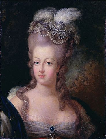 Marie Antoinette wearing an Aigrette