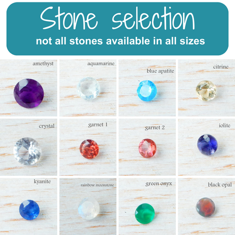 faceted stone selection