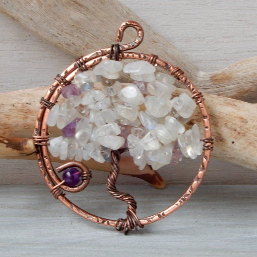 Necklace - Tree Of Life Pendant In Moonstone