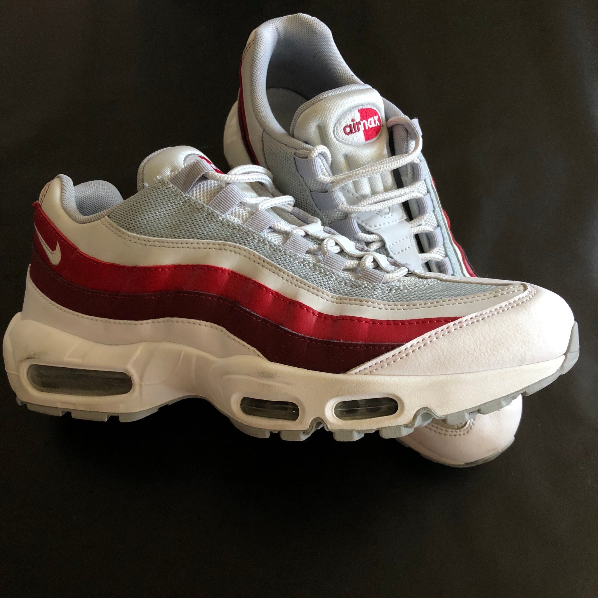 nike air max 95 white team red