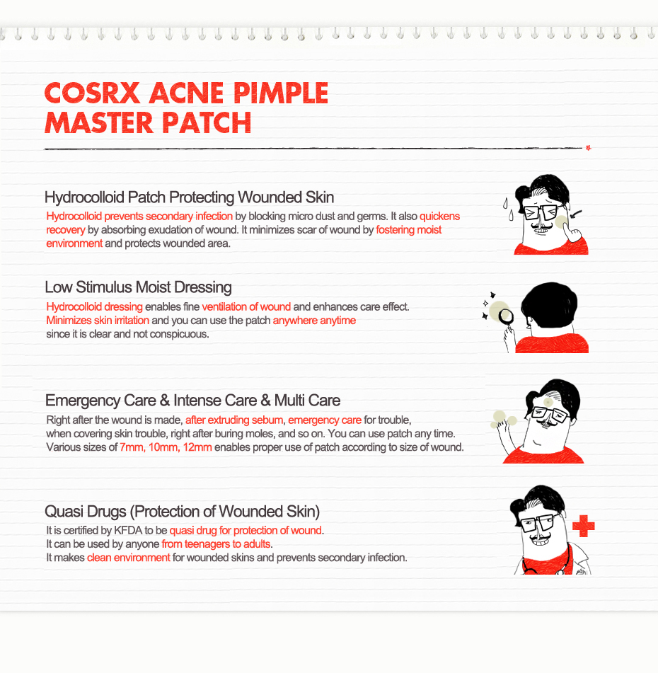 COSRX Acne Pimple Master Patch Kurutucu Akne Bandı / Türkiye Kore Kozmetik Ürünleri