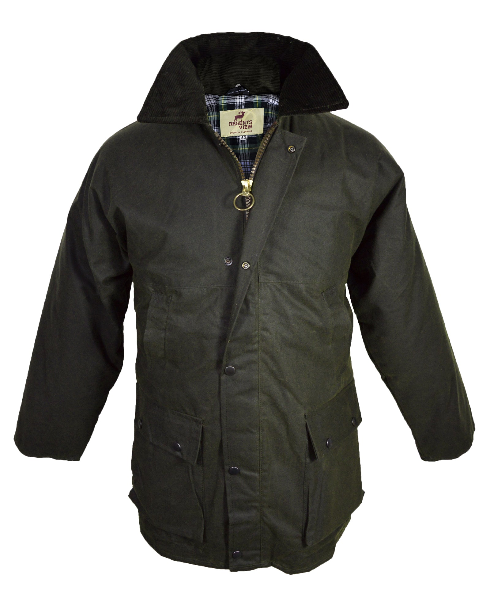 Regents View Padded Waxed Cotton Jacket 