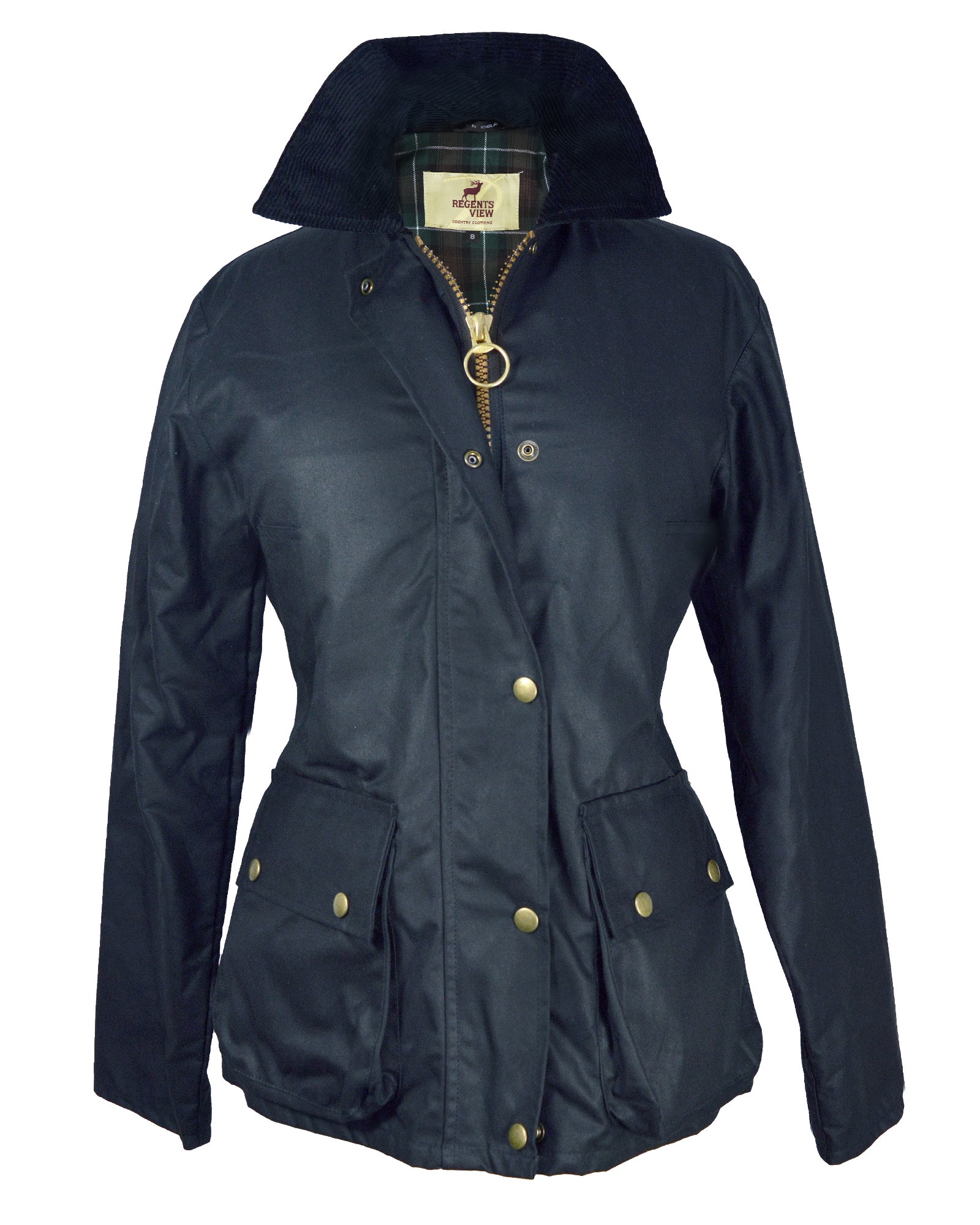 ladies waxed parka