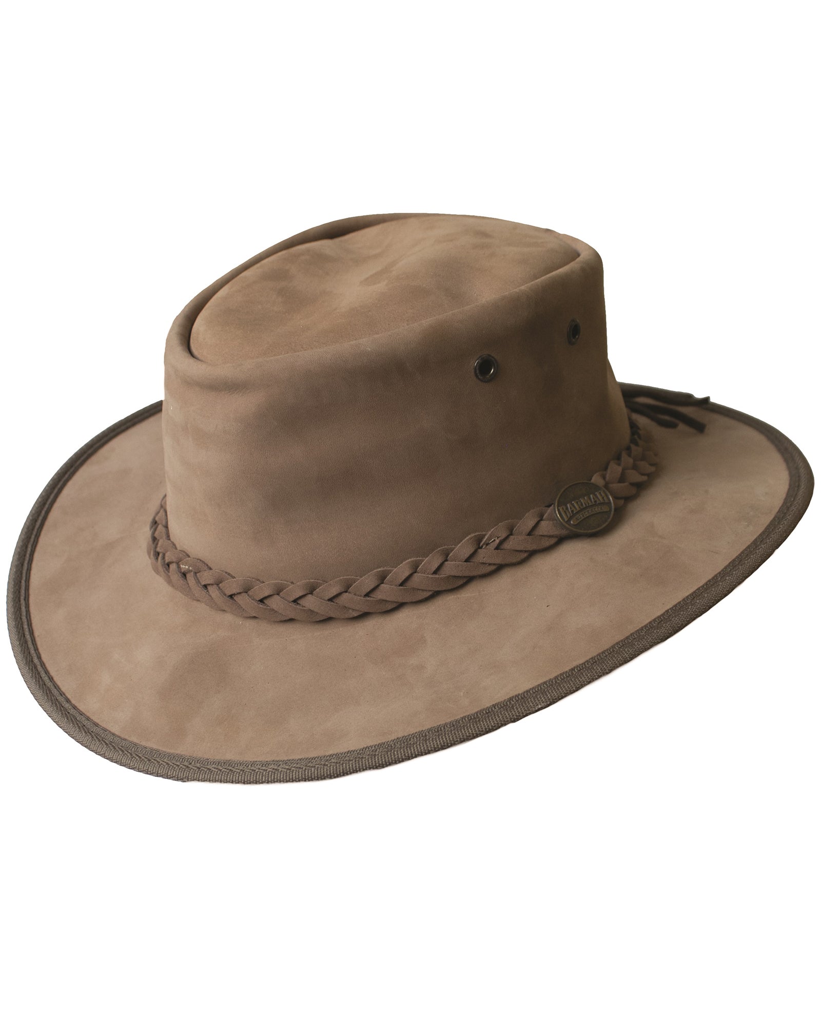 Barmah Crushable Bronco Leather Hat - Hickory – Midlandsclothing