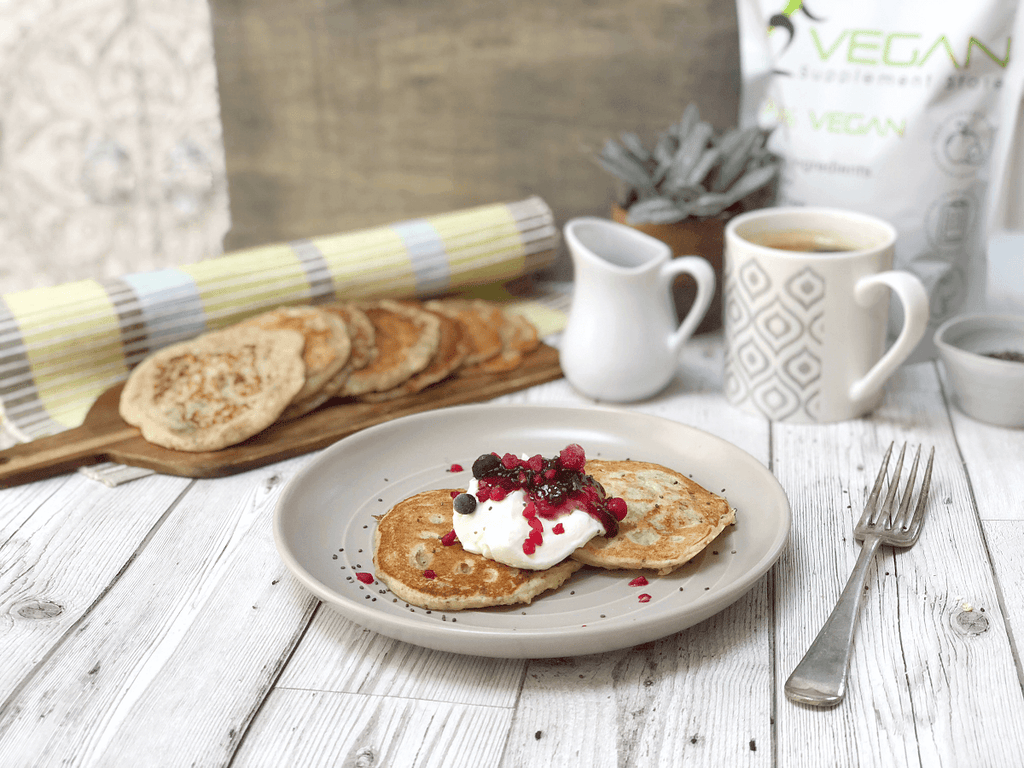 Fluffy Vanilla Protein Pancakes - Vegan Supplement Store