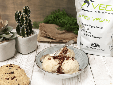 Vegan Caramel and Banana Ice Cream Recipe - High Protein