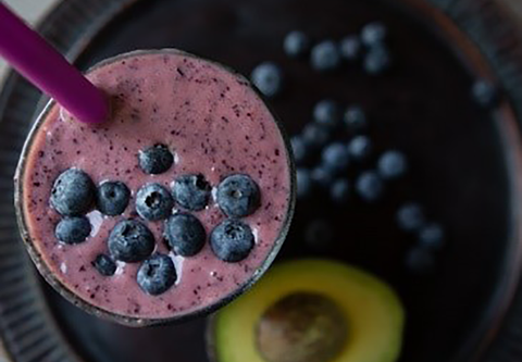 Blueberry Protein Shake Smoothie