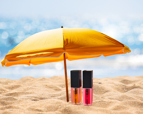 lip oils on sand pn beach
