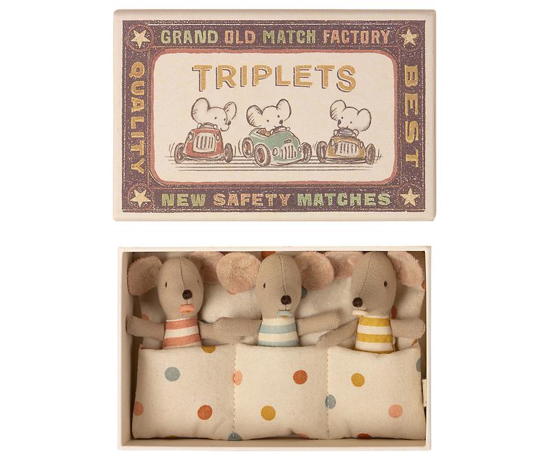 Baby Triplets in a Matchbox