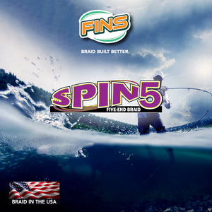 FINS SPIN 5 BRAID - Chaos Tackle - Fins Braided Fishing Line