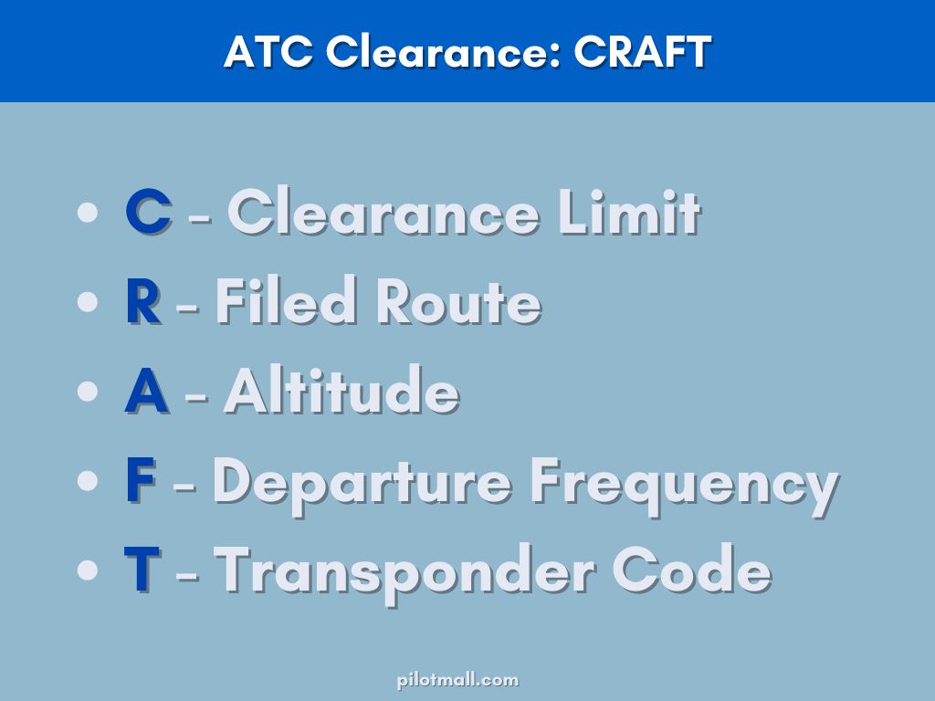 Infographic of a Craft Clearance Explanation - Aviation - Pilot Mall