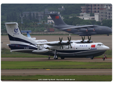 AVIC AG600 with Xi'an Y-20 in the background - By Alert5