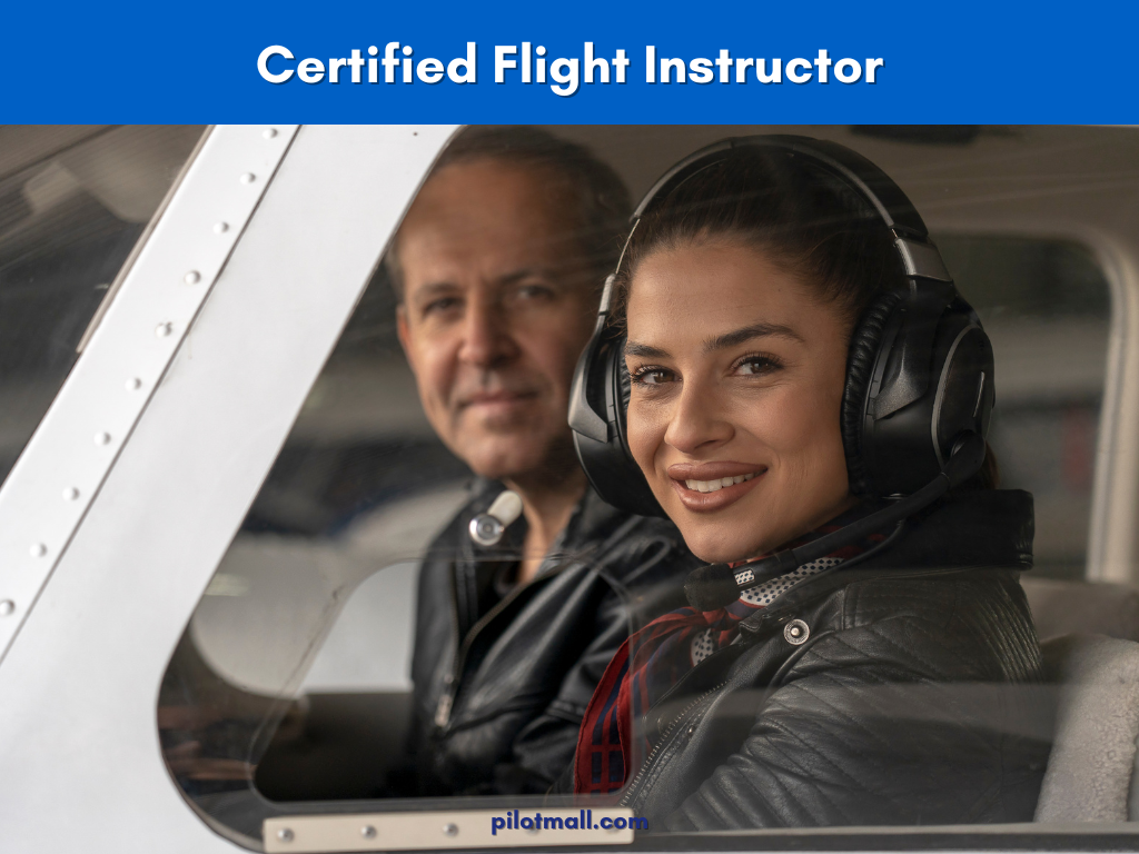 A Happy Student and Flight Instructor Seated in a Plane
