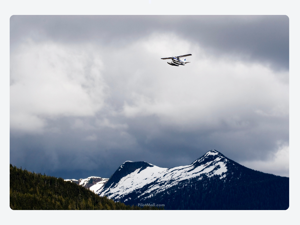 A Single-Engine aircraft flying Low With Overcast Clouds - Pilot Mall