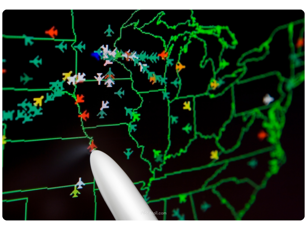 Mapa de tráfico aéreo - Pilot Mall