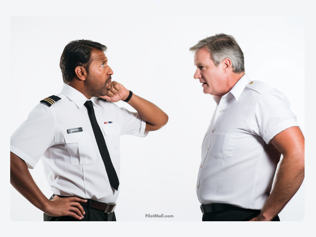 Two Pilots Arguing with Each Other - Pilot Mall