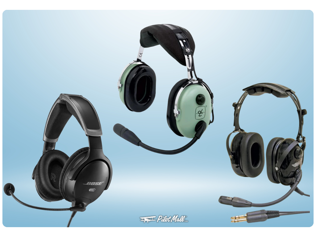 Three Aviation headsets from Pilot Mall